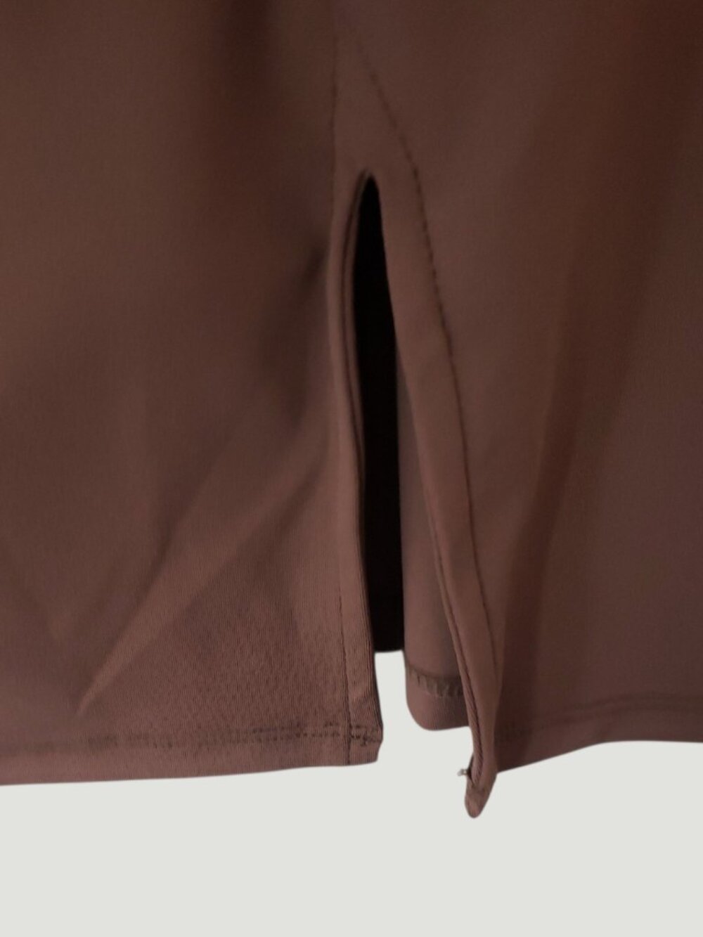 QINSEN Womens Tennis/Golf Dress Polo Collar Racer Back  W/Shorts Brown Large - Picture 11 of 15